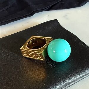 Trina Turk- Gold and Turquoise Ring